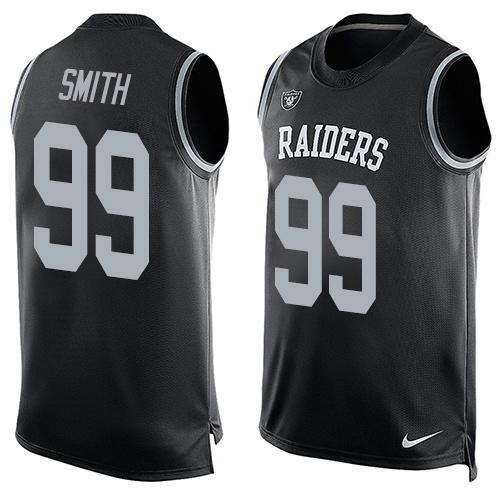 Nike Raiders #99 Aldon Smith Black Team Color Men's Stitched NFL Limited Tank Top Jersey